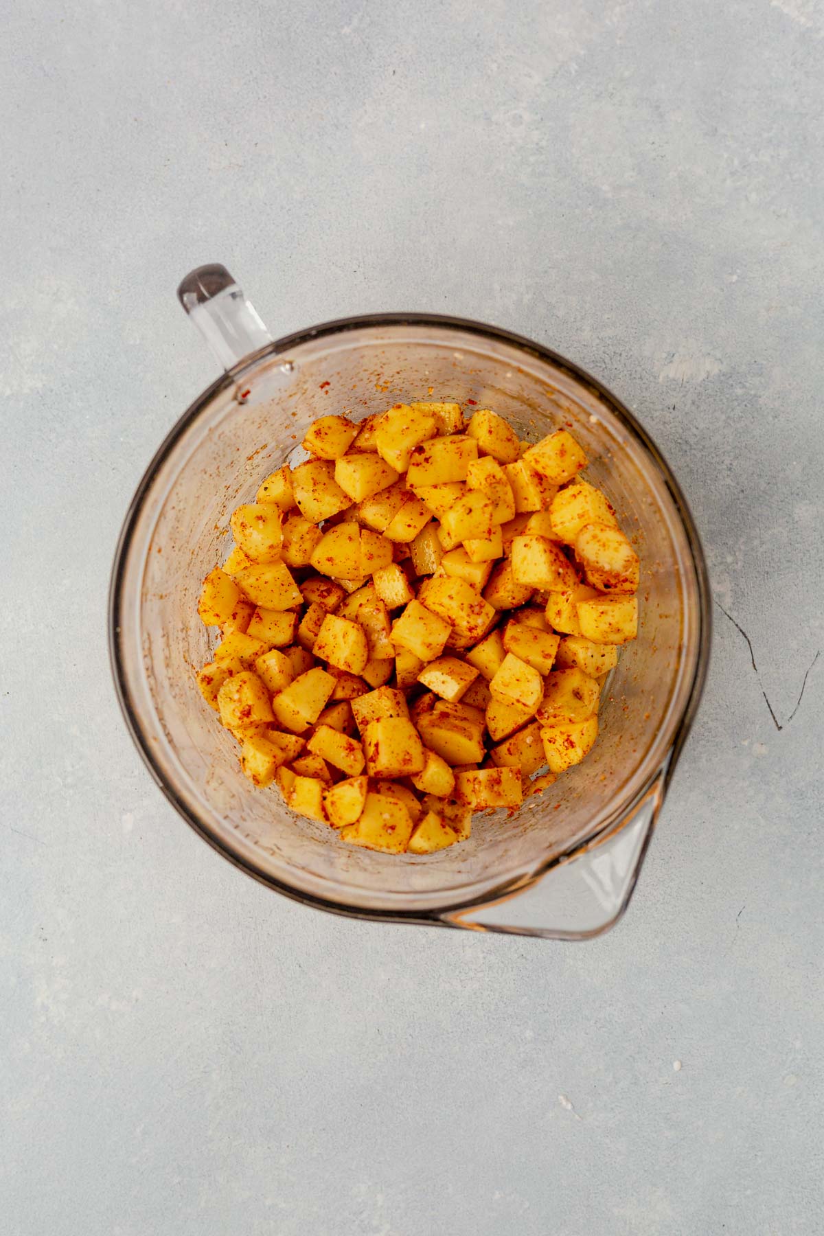 diced potatoes tossed with breakfast seasoning