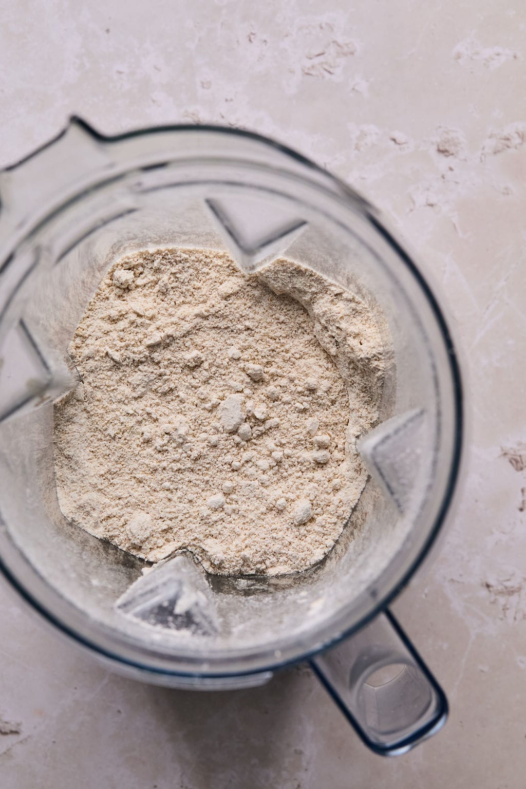 rolled oats blended into a flour.