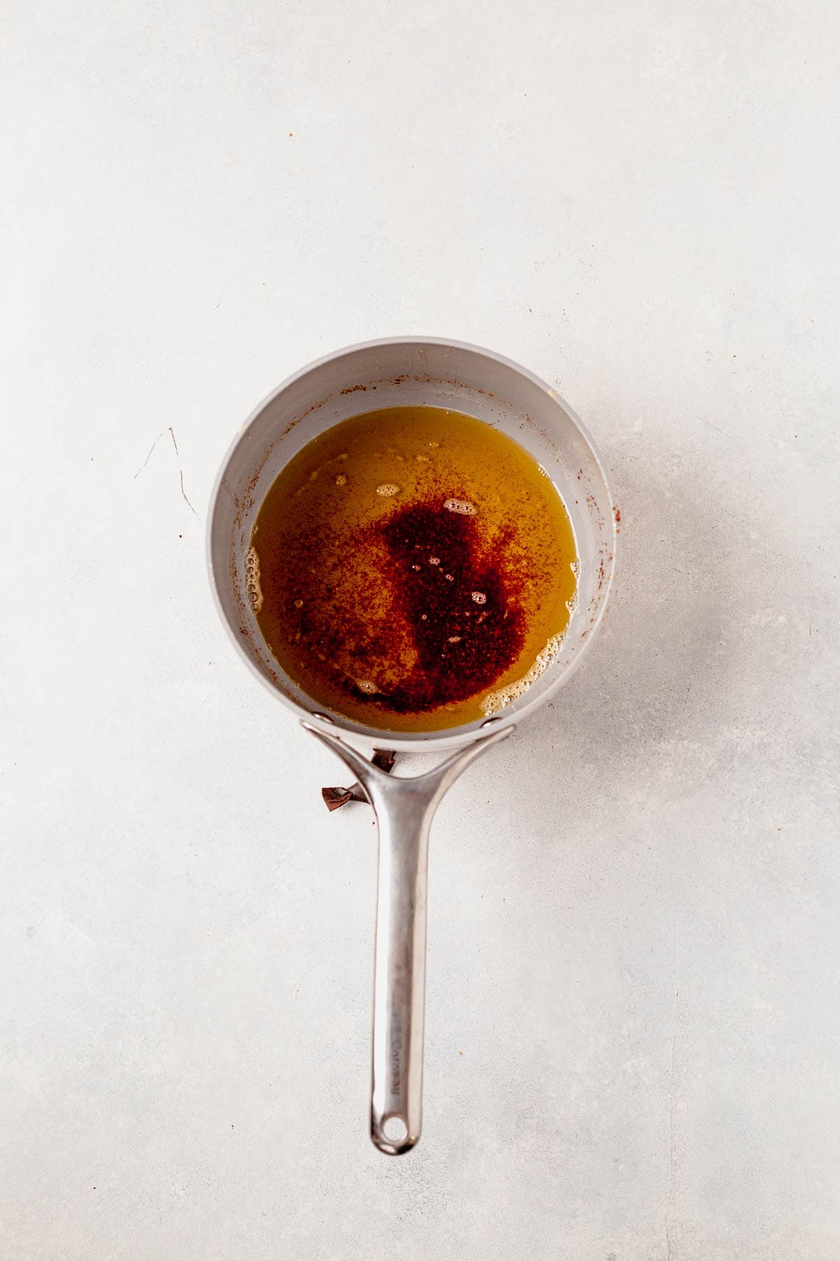 brown butter in a saucepan