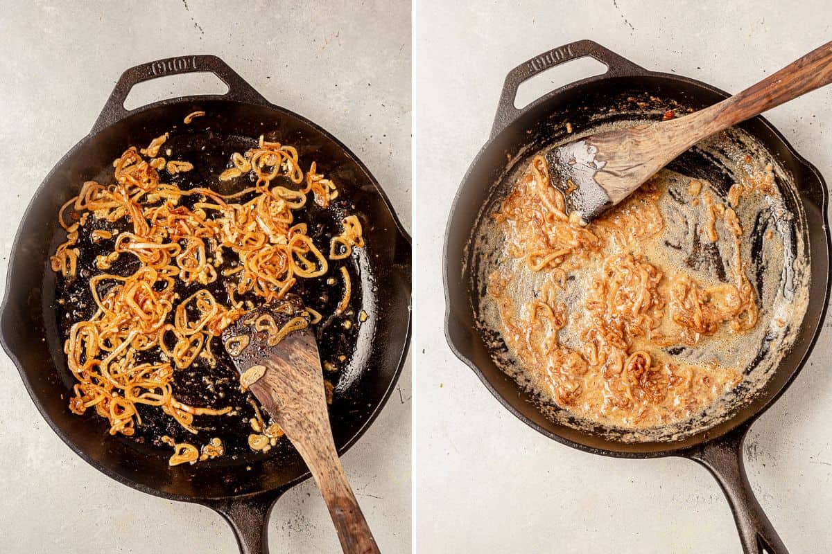 roux with shallots and garlic