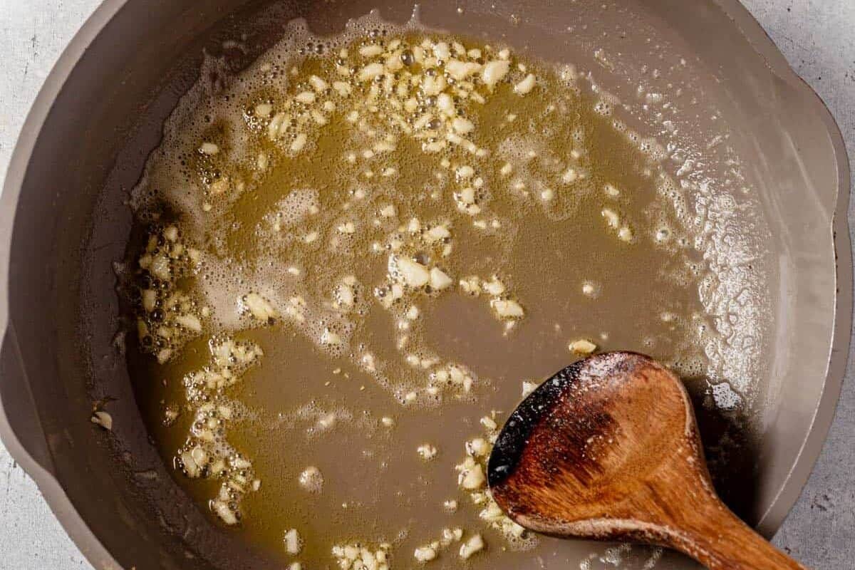 garlic sauteed in butter