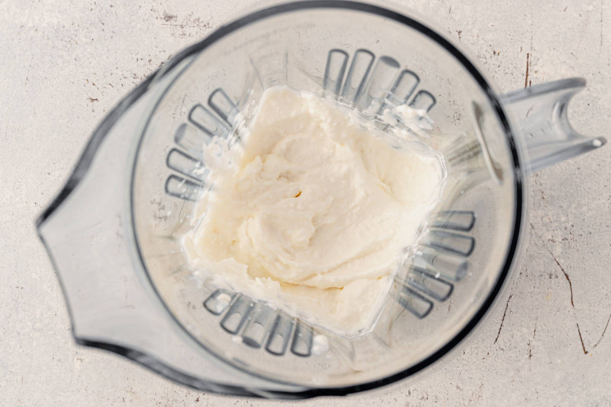 cottage cheese blended smooth in a vitamix