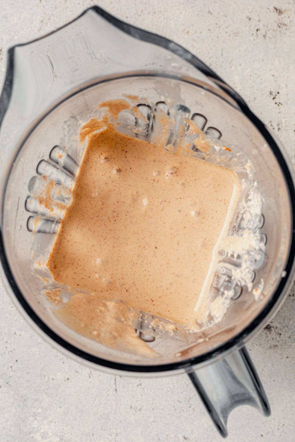 blended cottage cheese and taco seasoning