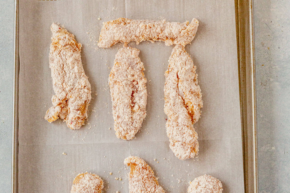 raw breaded chicken tenders
