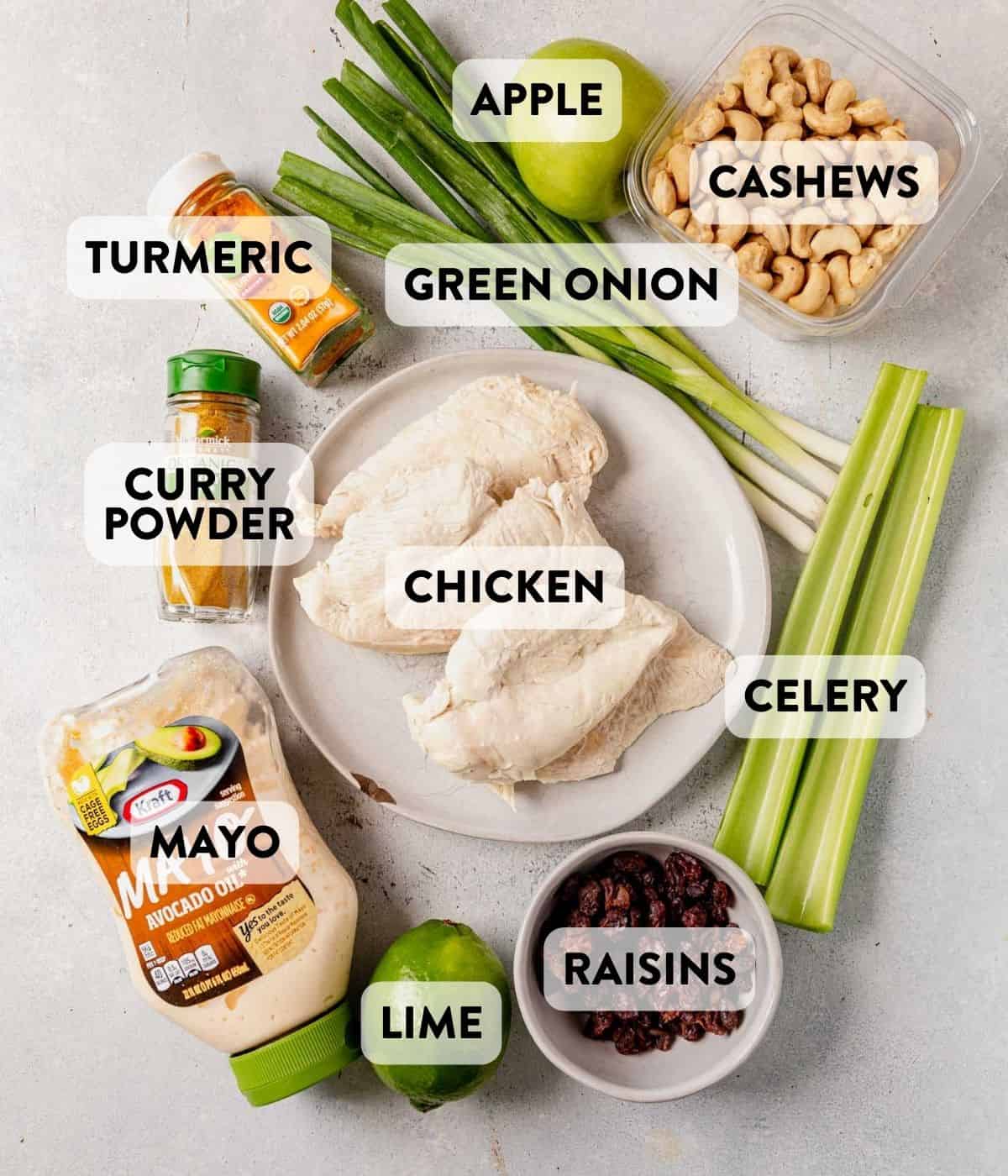 curry chicken salad ingredients