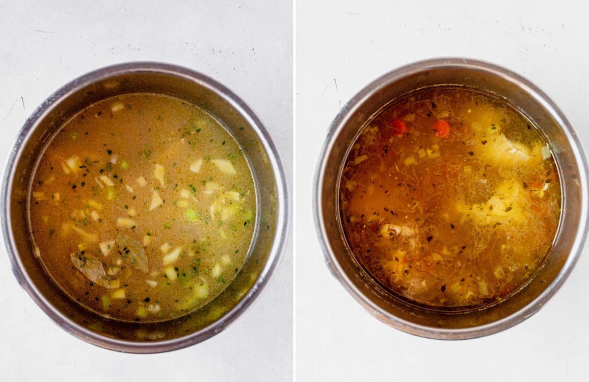 how to make Instant Pot chicken noodle soup