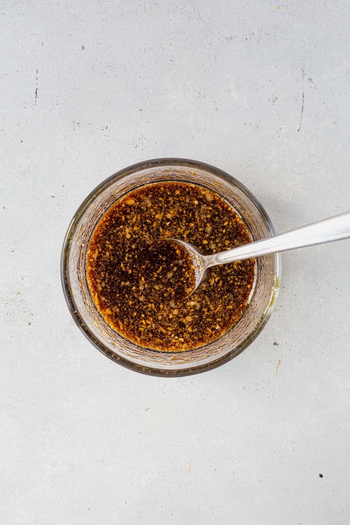 homemade teriyaki sauce in a small bowl