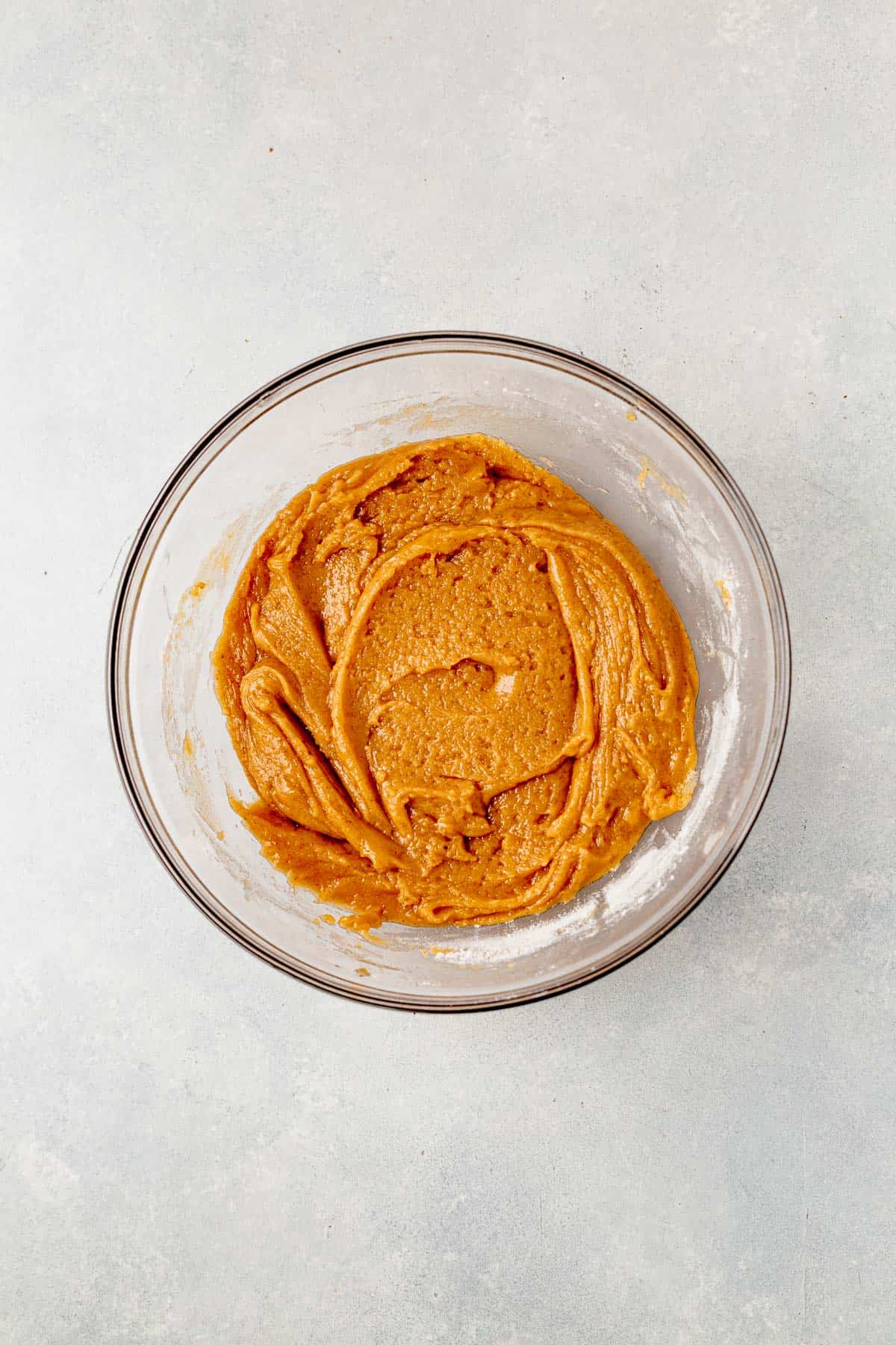 brown butter cookie dough in a bowl